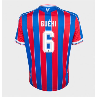 Moški Nogometni dresi Crystal Palace Marc Guehi #6 Domači 2025-26 Kratek Rokav Moški Nogometni dresi Crystal Palace Marc Guehi #6 Domači 2025-26 Kratek Rokav